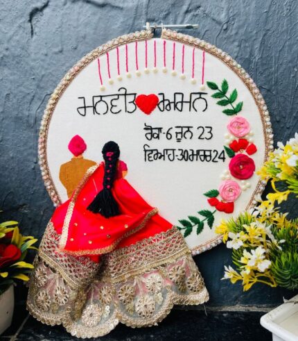 Exquisite Wedding Embroidery Hoop Craftkanya Premium Collection