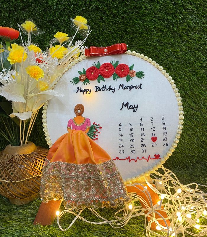 birthday embroidery hoop ctaftkanya